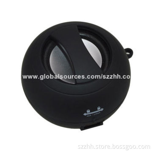 Portable mini speaker with 3.5mm jack